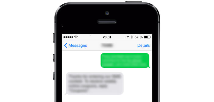 iPhone: activate acknowledgments for SMS