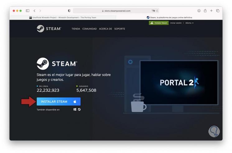 windows steam for mac