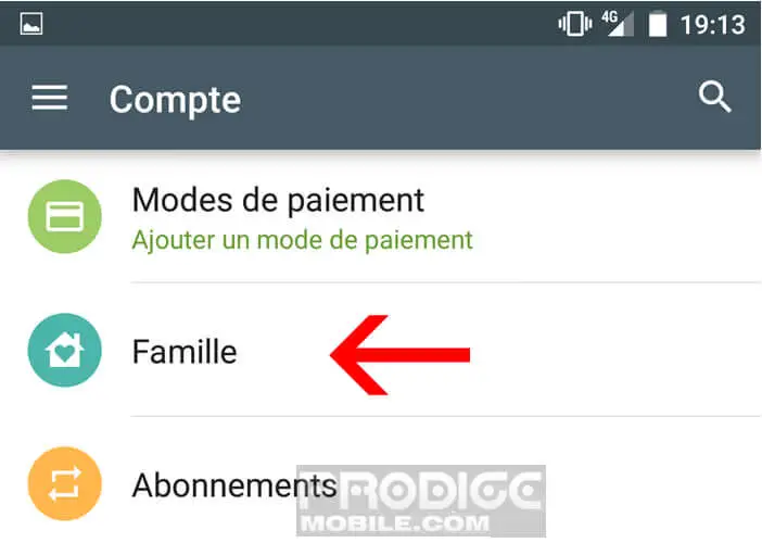google play family library payment method