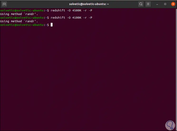 redshift commands linux