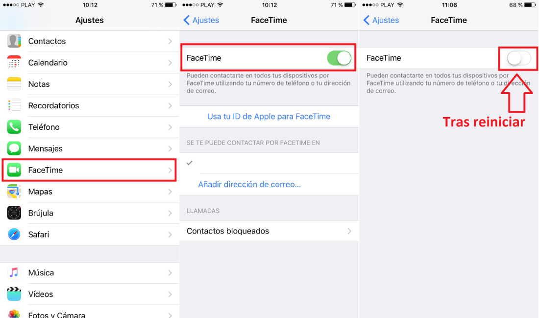 facetime login action cannot be completed