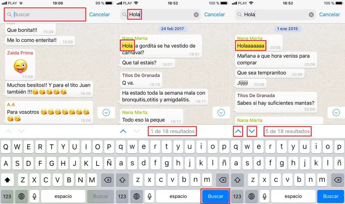 How to search for a word in whatsapp chat