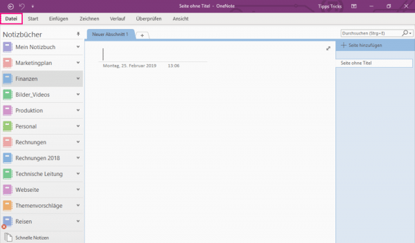 how to delete onenote notebook