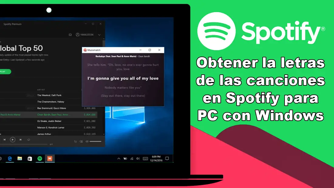 How to view song lyrics on Spotify for PC.