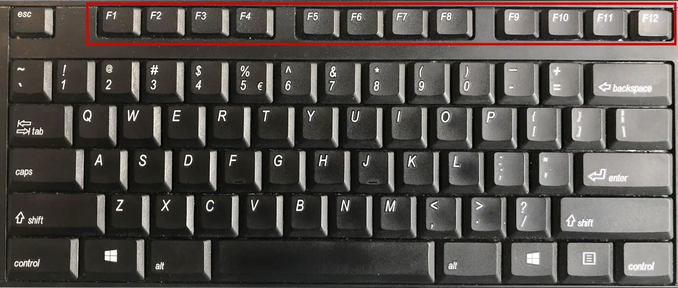 Function Keys All Information From F1 To F12